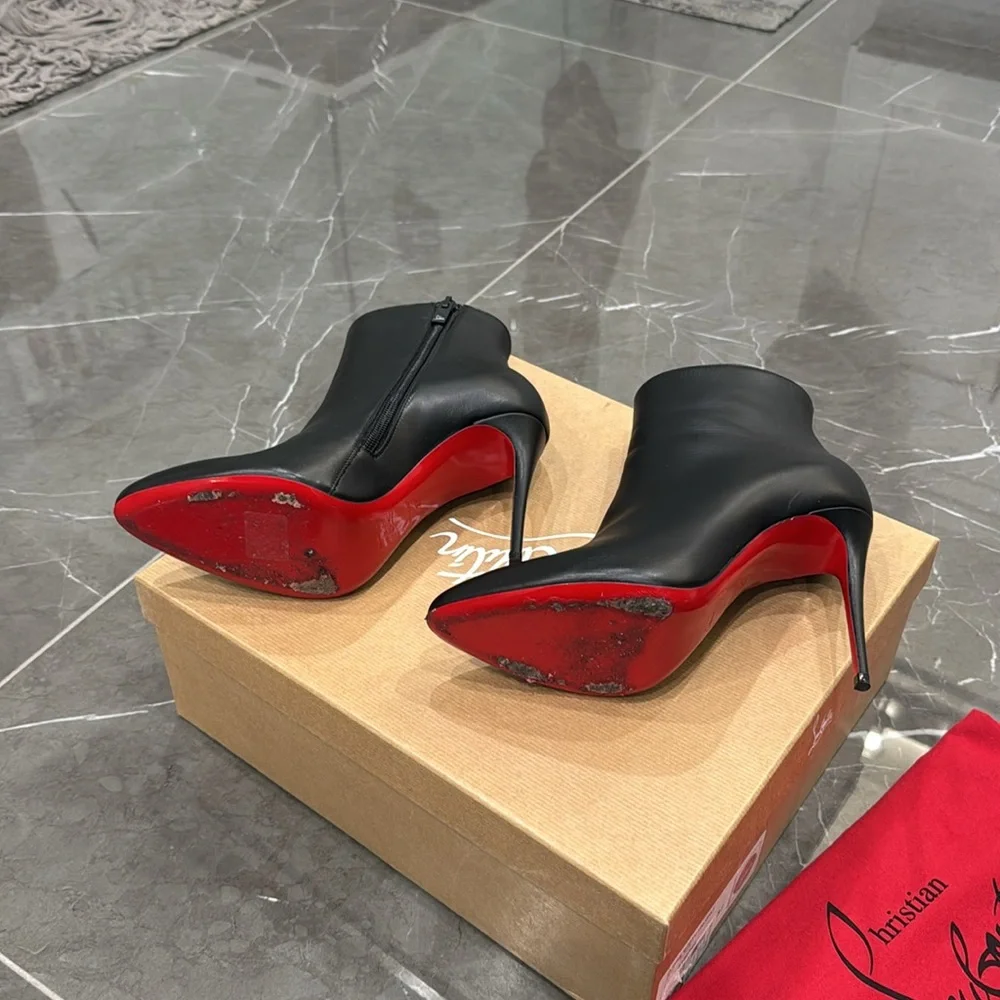 Christian Louboutin Black Ankle Boots - Picture 4 of 5